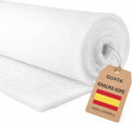Guata para Acolchar por Metros (180 g/m² – 160 cm Ancho) Relleno de Microfibra Suave y Fino, Ideal para Manualidades, Peluches, Cojines, Almohadas y Edredones.